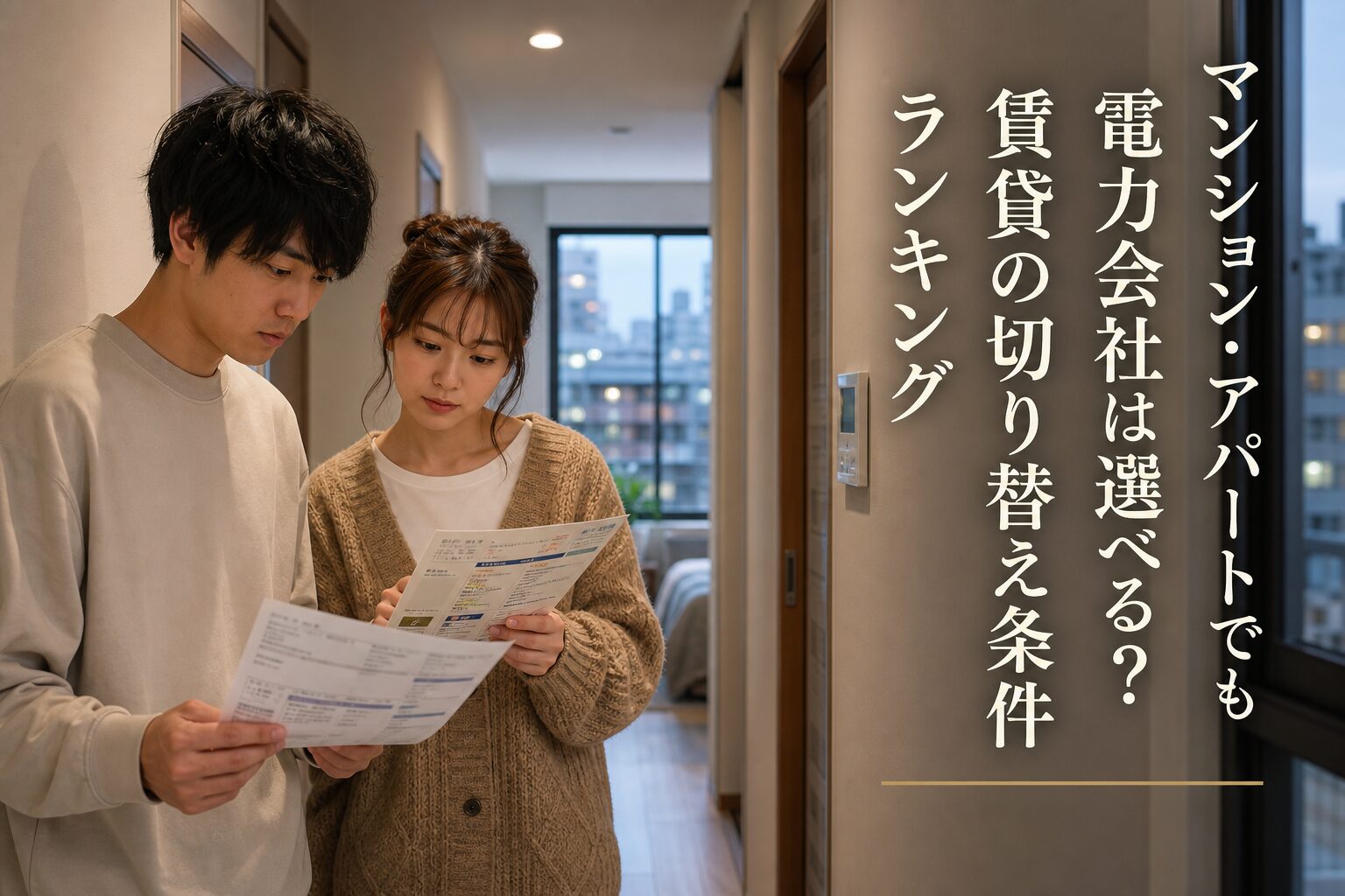 マンション・アパートでも電力会社は選べる？賃貸の切り替え条件ランキングのアイキャッチ画像