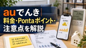 auでんき|料金・Pontaポイント・注意点を解説のアイキャッチ画像