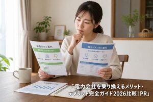 電力会社を乗り換えるメリット・デメリット完全ガイド2026比較｜PRのアイキャッチ画像