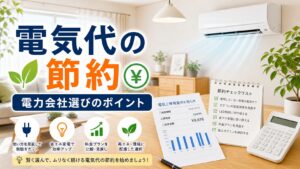 電気代の節約の比較ポイント｜選び方と注意点のアイキャッチ画像