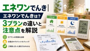 エネワンでんき|エネワンでんきの料金はどうか｜請求の見方と確認ポイントのアイキャッチ画像