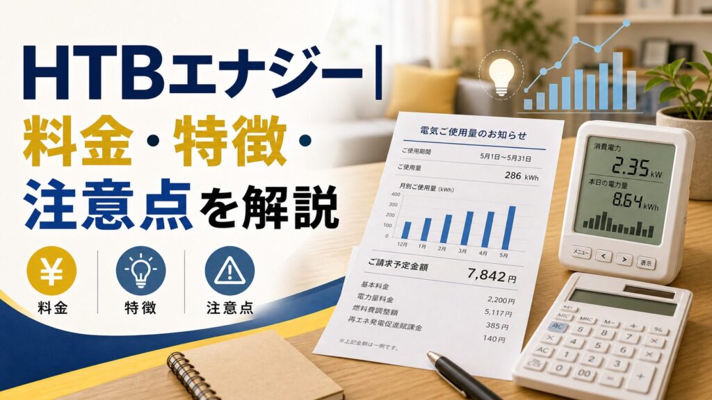 HTBエナジー|料金・特徴・注意点を解説のアイキャッチ画像