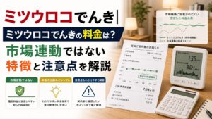 ミツウロコでんき|ミツウロコでんきの料金は？市場連動ではない特徴と注意点を解説のアイキャッチ画像