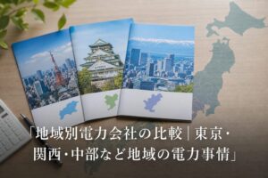 地域別電力会社の比較｜東京・関西・中部など地域の電力事情のアイキャッチ画像