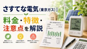さすてな電気（東京ガス）|料金・特徴・注意点を解説のアイキャッチ画像