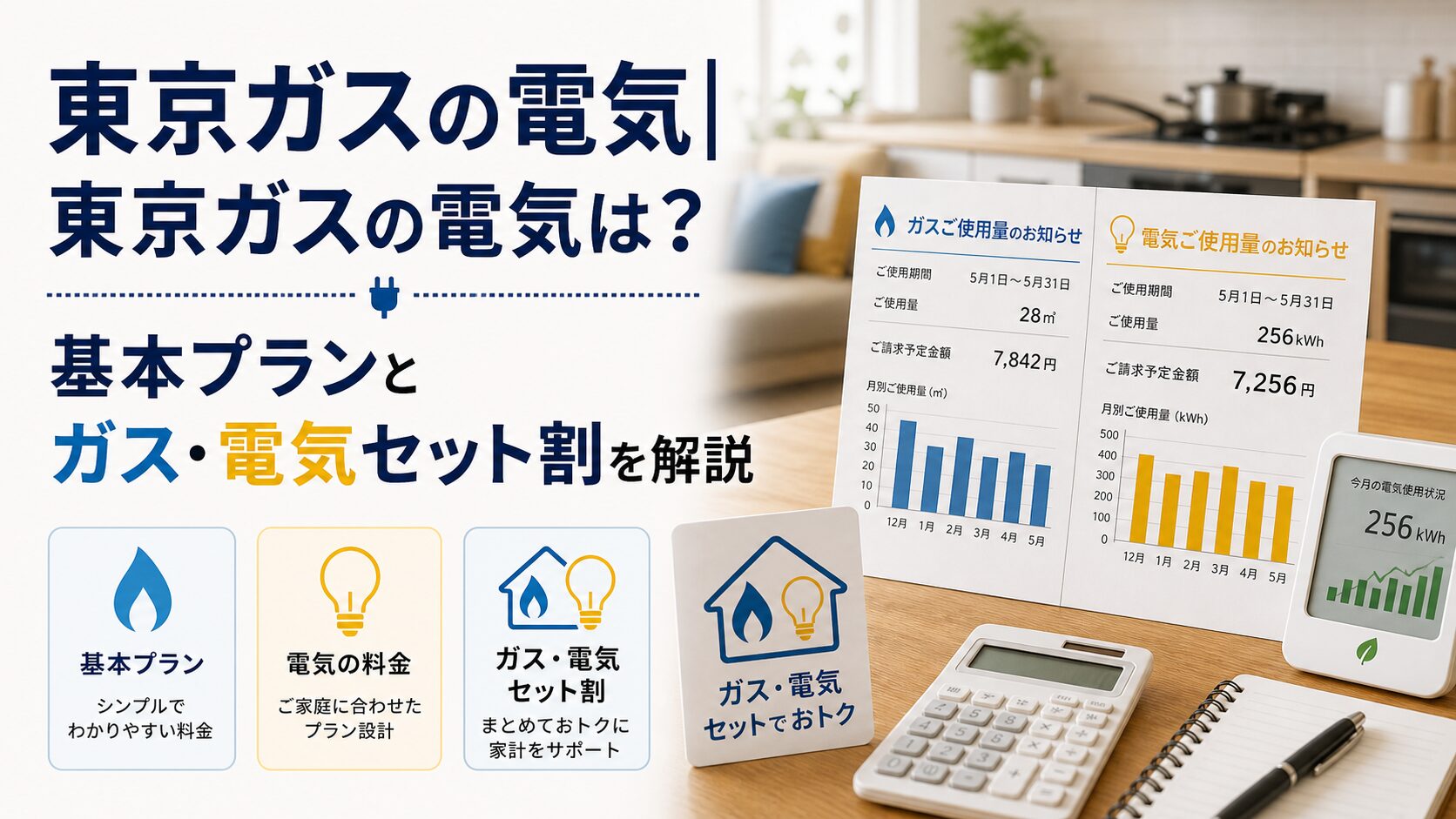 東京ガスの電気|東京ガスの電気は?基本プランとガス・電気セット割を解説のアイキャッチ画像