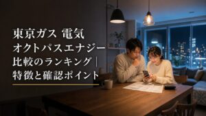 東京ガス 電気 オクトパスエナジー 比較のランキング｜特徴と確認ポイントのアイキャッチ画像
